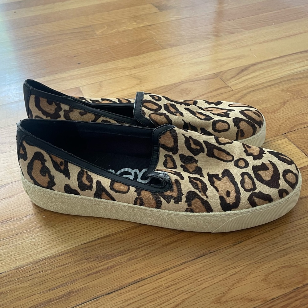 Leopard loafers